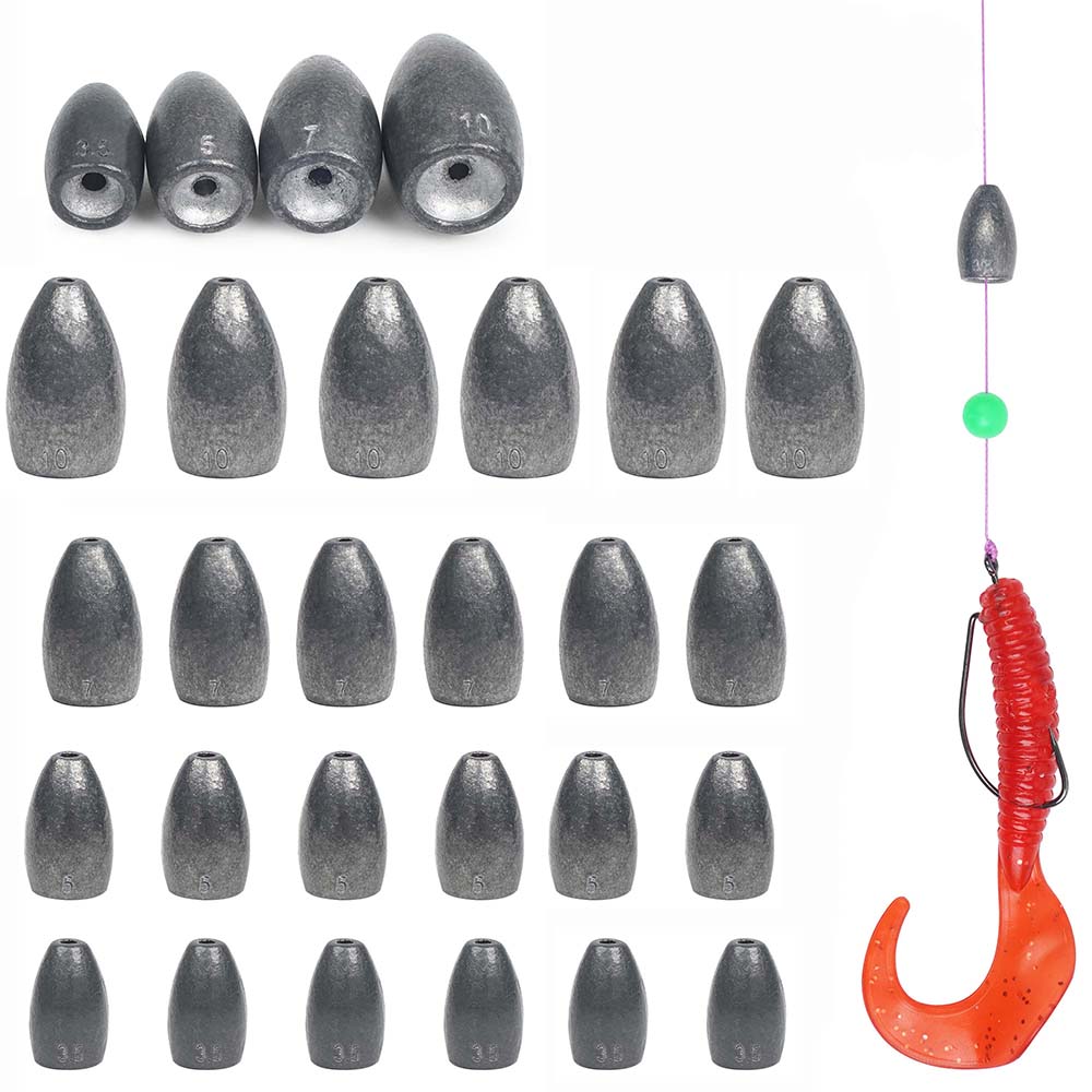 Fishing Hook Remover - Bullet Fishing Sinkers Weights Kit Flipping