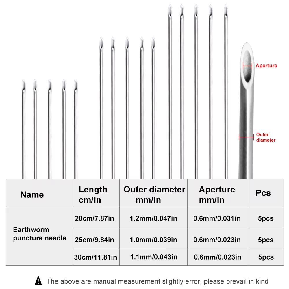 Earthworm Hooking Needle Stain - Fishing Hook Stainless Steel recension och pris