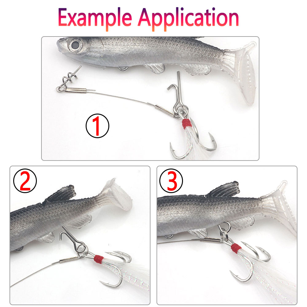 50/100pcs Fishing Bait Stinger - Fishing Hook Stainless Steel recension och pris