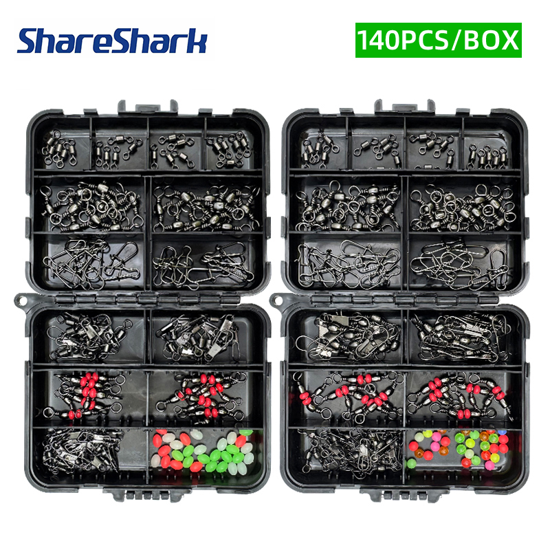 ShareShark 140Pcs Fishing Acce - Fishing Hook Offset recension och pris