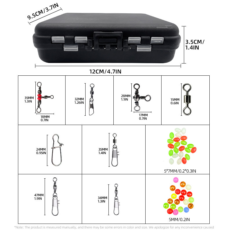ShareShark 140Pcs Fishing Acce - Fishing Hook Offset recension och pris