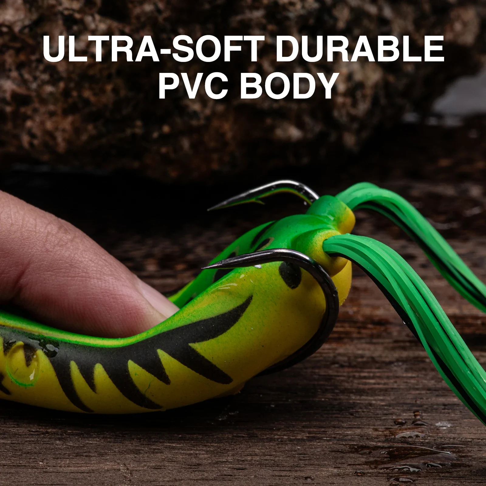 Goture Soft PVC Popper Frog Fi - Fishing Hook Weedless recension och pris
