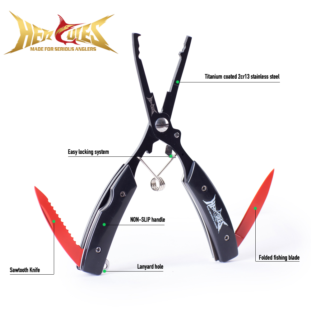 HERCULES Fishing Pliers with S - Fishing Hook Remover recension och pris