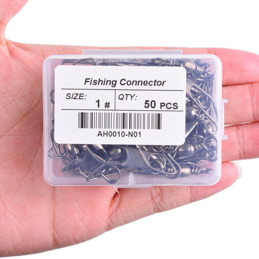 50Pcs/Box Barrel Stainless Ste - Fishing Hook Circle recension och pris