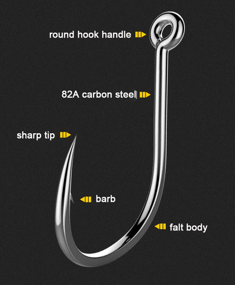 50Pcs Fishing Hooks Barbed Car - Fishing Hook Circle recension och pris