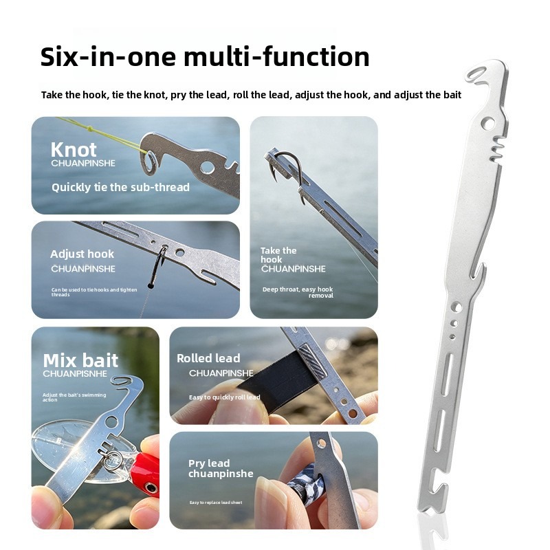 QAJTAO 4 Pieces 6-in-1 Stainle - Fishing Hook Remover recension och pris